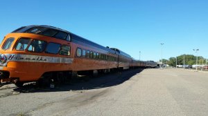 Hiawatha passenger cars, Old Amtrak Station St. Paul.jpg