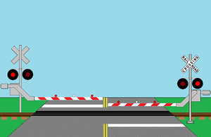 HO Scale Signal and Gate Demonstration GIF 1.gif