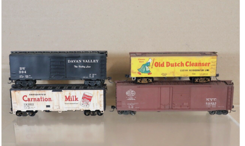 ATHEARN ACCURAIL RAKE of 4 CARNATION MILK OLD DUTCH DAVAN NYC BOX CAR WAGON nx  eBay.png