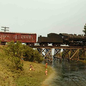 Train over water