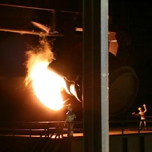 Hot metal charge at Erie Steel