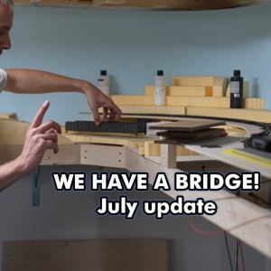 we have a BRIDGE! #h0scale july Update!