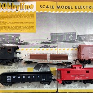 HObbyline Ho train sets made from 1953 to 1957.