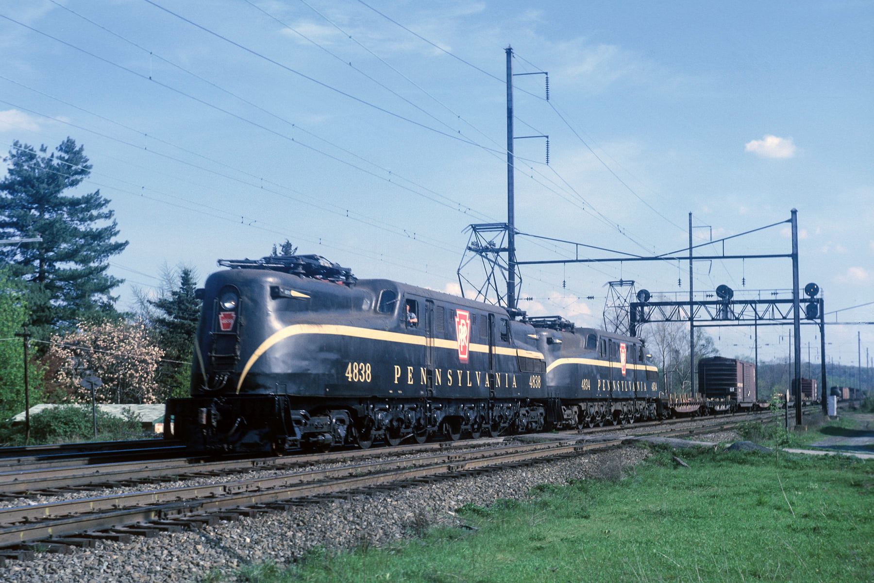 PRR #4838 & 4834 Goldsboro PA York Haven Line 04-28-1962 - R. Peterson photo.jpg