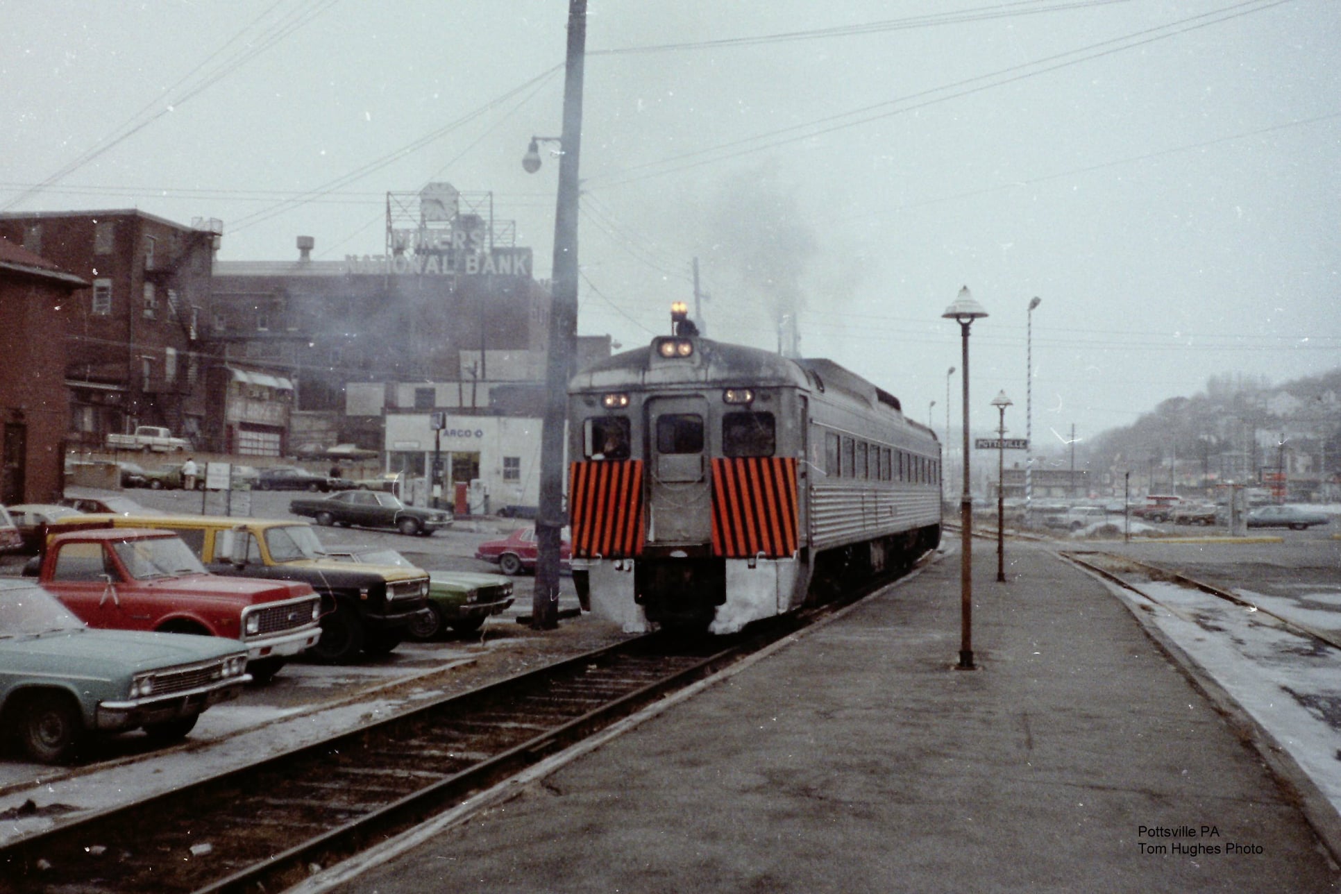 RDC # 9153 departs Pottsville, PA late 1970s.jpg