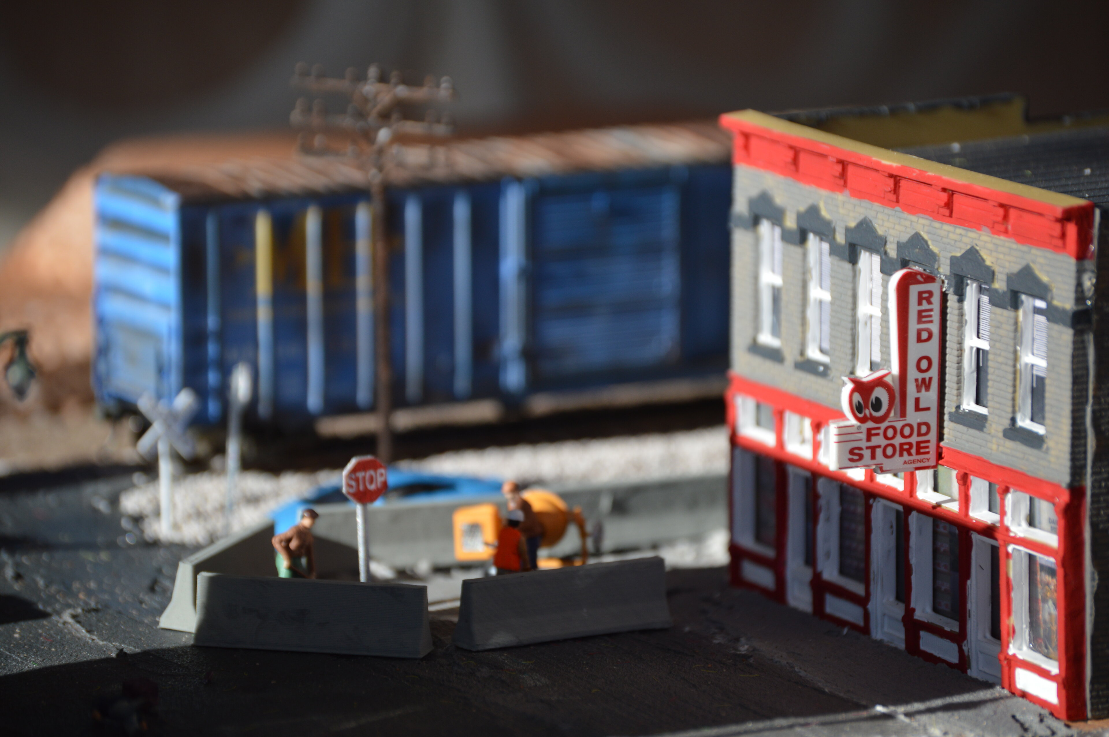 Athearn Box Car in my downtown section of the Pennsylvania Layout