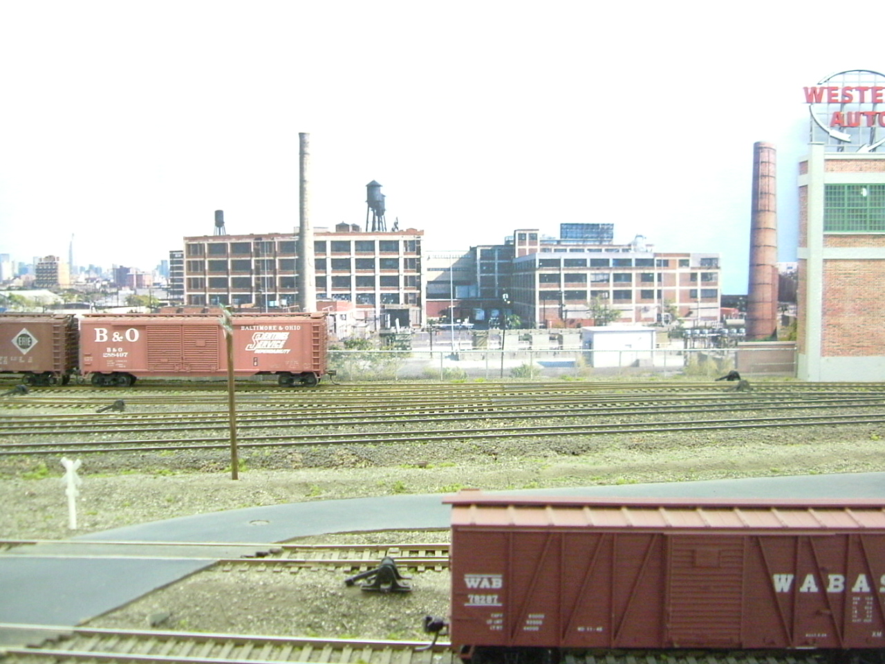 Bill Nesbitt's PRR W. Newark branch yard view