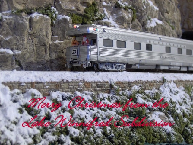 HO scale BN Santa Train '09