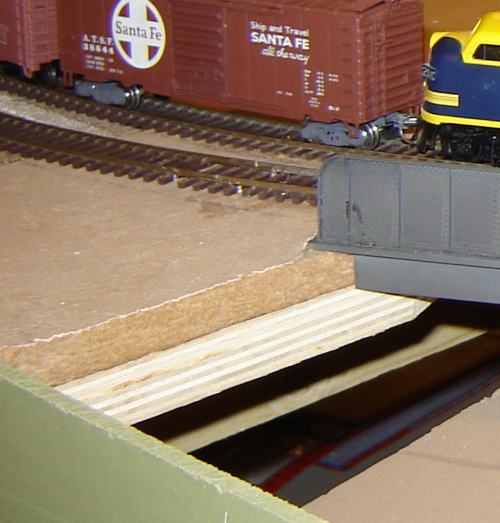RR Roadbed is 1/2 sound board over 3/4 plywood.