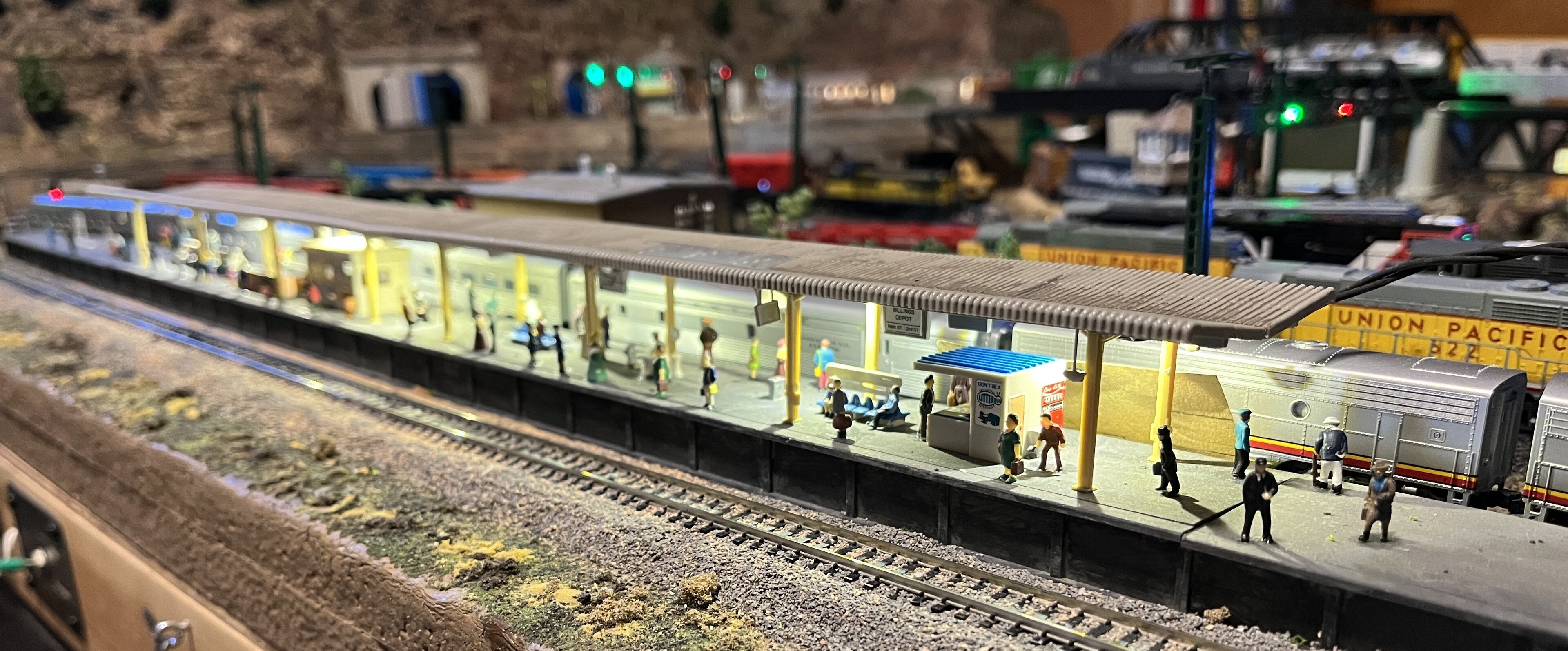 Station on the Granite Gorge and Northern in n scale