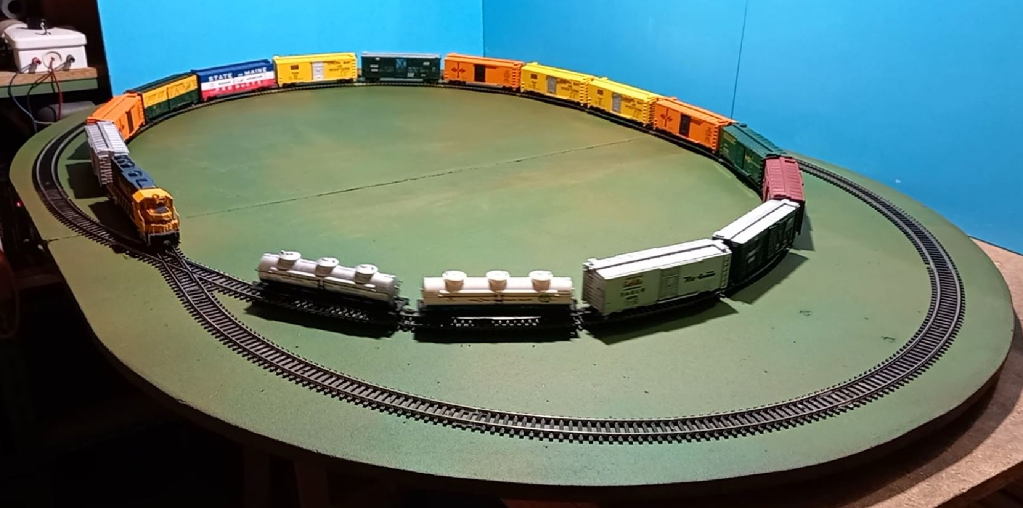 A COLORFUL TRAIN