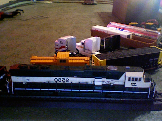BN sd70mac #9580 on layout