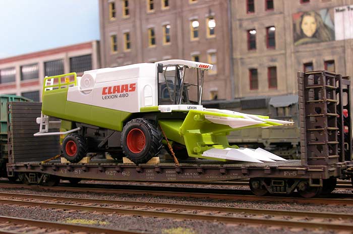 Claas corn harvester