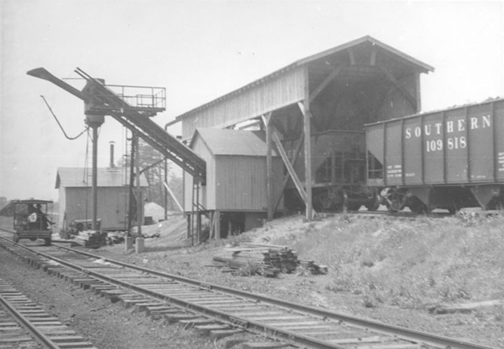 coal conveyor.  Also sand tower in background.