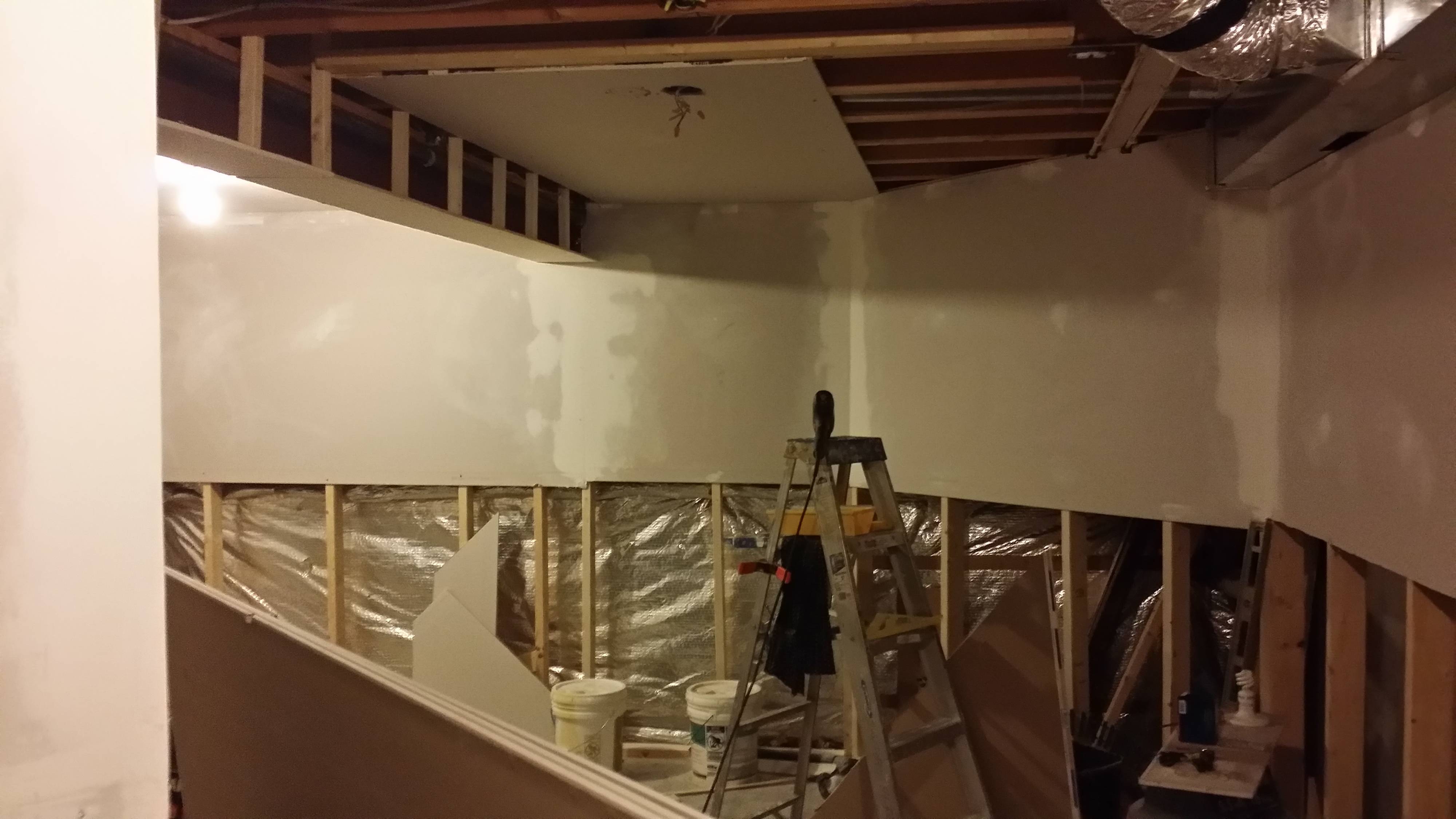 Construction Process room prep