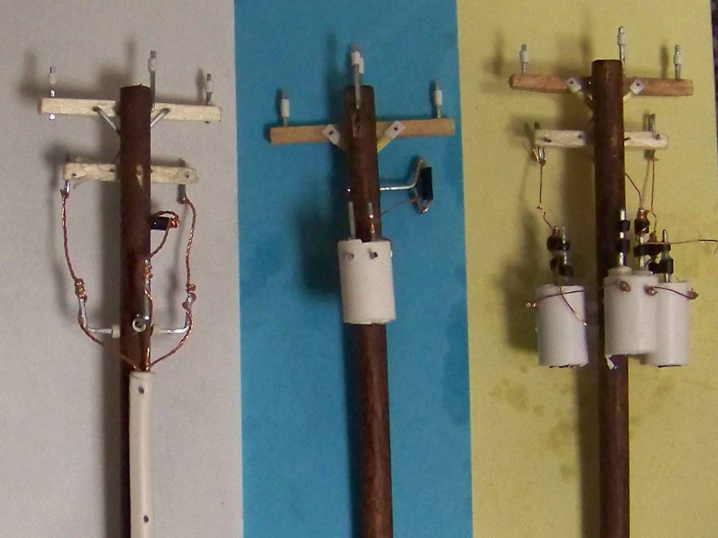 HO Scale "12KV" Transformer Poles