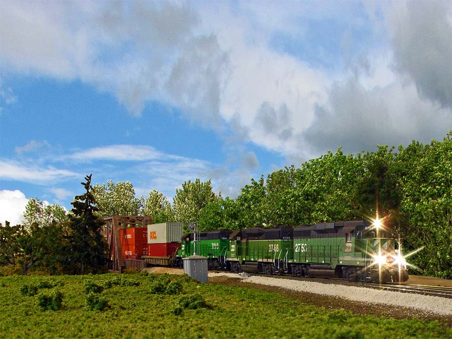 Westbound Stack train